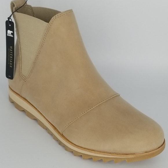 Sorel Shoes - Sorel Harlow Chelsea Bootie Sandy Tan 10 New